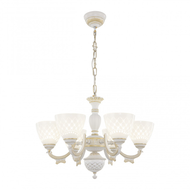 Подвесная люстра Arte Milano 343837/6 WT+G Подвесная люстра Arte Milano 343837/6 WT+G