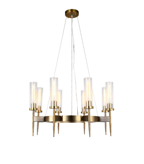 Подвесная люстра Delight Collection Alouette KM0936P-8 brass