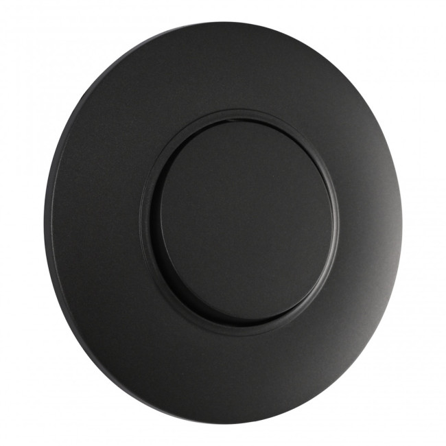 Выключатель круглый одноклавишный с рамкой Arte Milano SET08-1-30-1 black