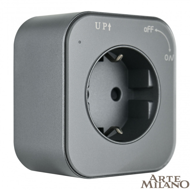 Трековая розетка Arte Milano Am-track-sockets 380022TS/ES Grey