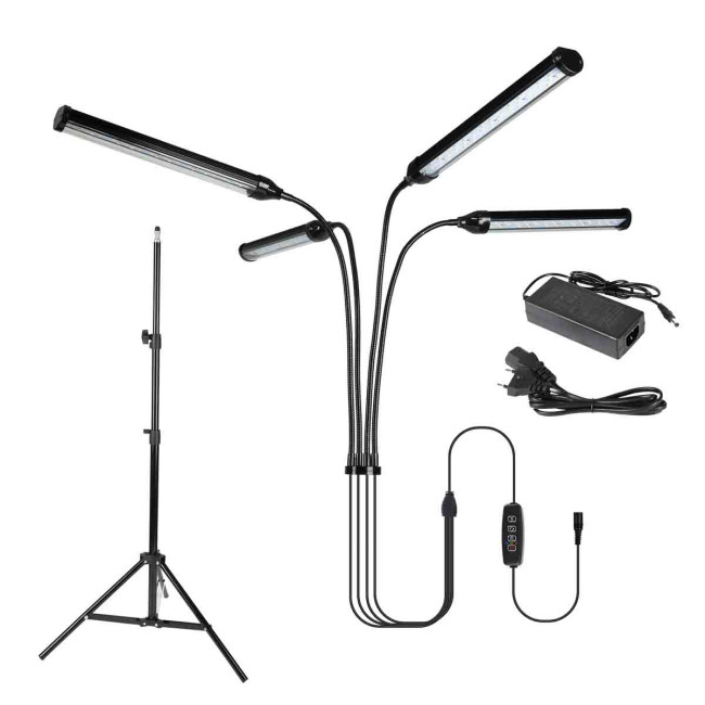 Светодиодный светильник для растений Uniel Minigarden ULT-P32-36W/SPLE/TM/40 IP40 Black Quad UL-00008905 Светодиодный светильник для растений Uniel Minigarden ULT-P32-36W/SPLE/TM/40 IP40 Black Quad UL-00008905