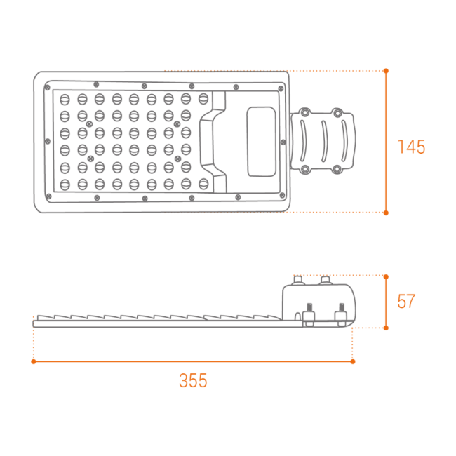 Уличный консольный светильник Wolta STL-50W/04