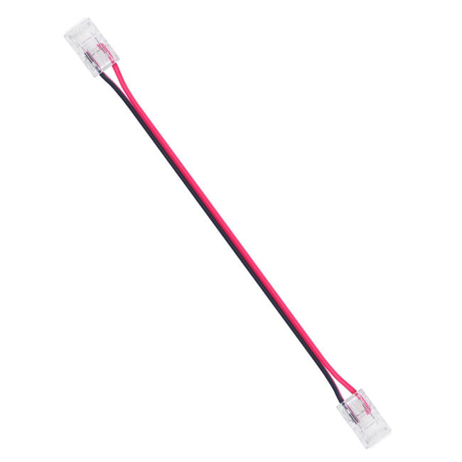 Коннектор прокалывающий 2 pin для гибкого соединения одноцветной LED ленты 8мм, тип SMD, COB длина провода 150мм Apeyron 09-114
