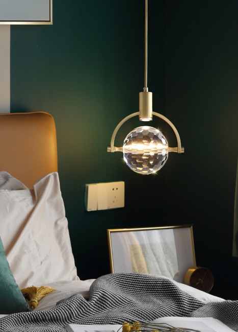 Подвесной светильник DeLight Collection 2121P/A brass/clear Подвесной светильник DeLight Collection 2121P/A brass/clear