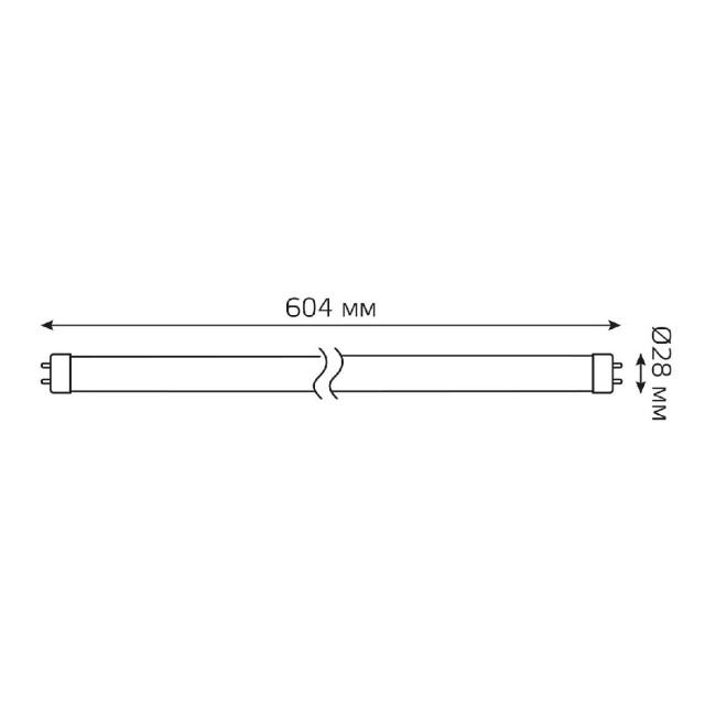 Лампа светодиодная Gauss G13 10W 4000K матовая 93020 Лампа светодиодная Gauss G13 10W 4000K матовая 93020