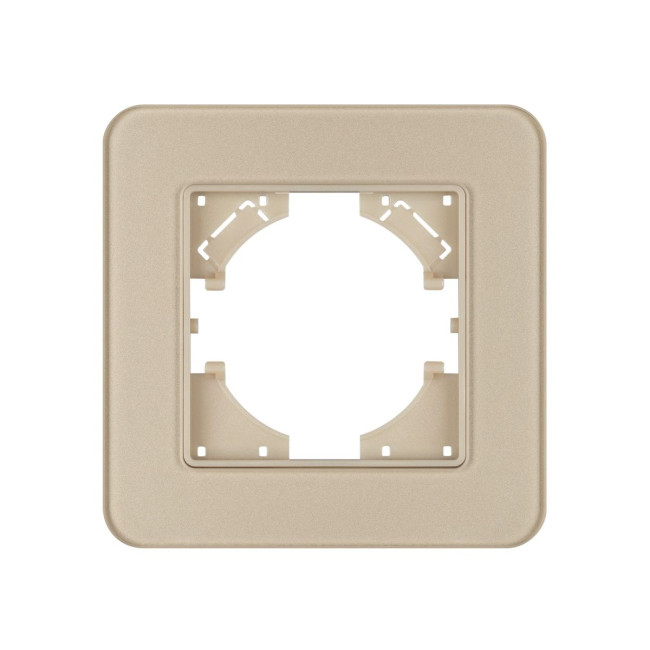 Рамка стеклянная на 1 пост Arlight FRM-OMALI-GS-1-GD 049667
