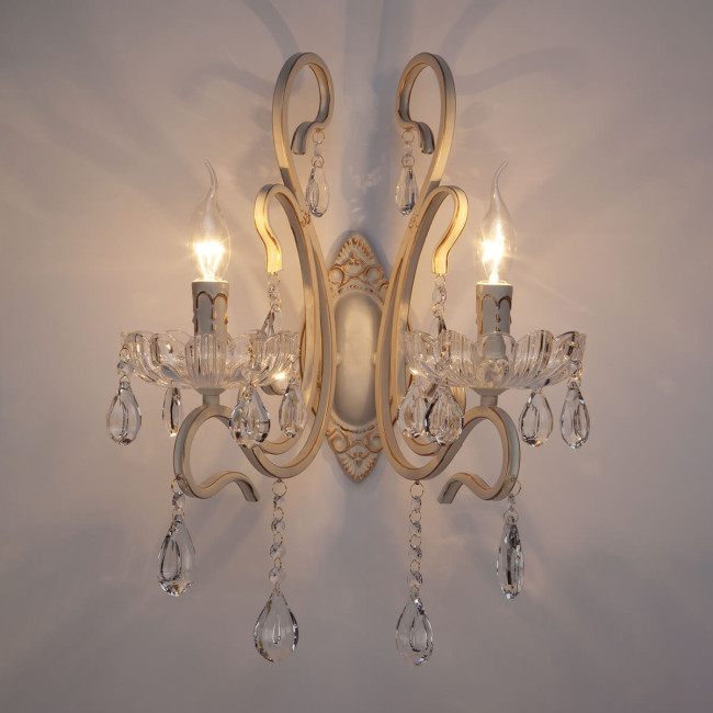 Бра Eurosvet 12205/2 белый Strotskis Бра Eurosvet 12205/2 белый Strotskis