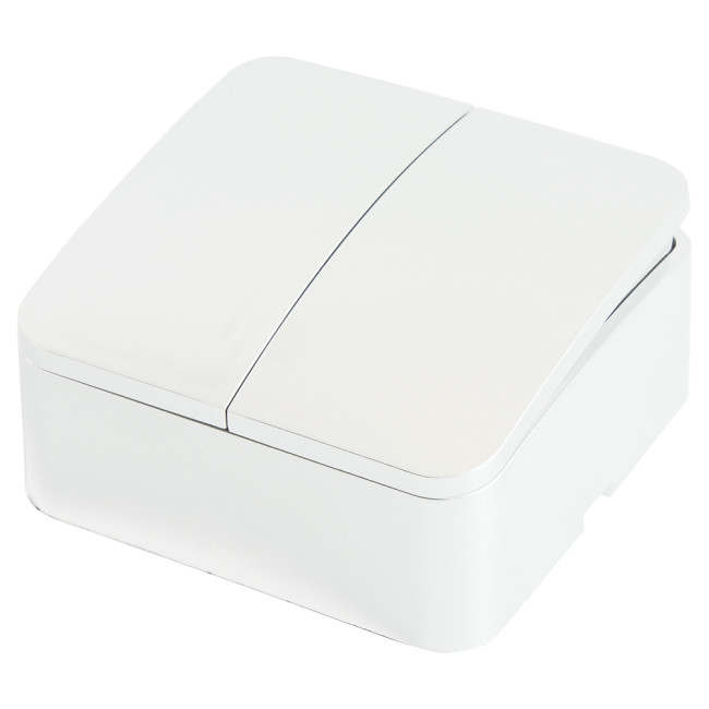 Выключатель двухклавишный Stekker София MSW10-20-01 49289 Выключатель двухклавишный Stekker София MSW10-20-01 49289