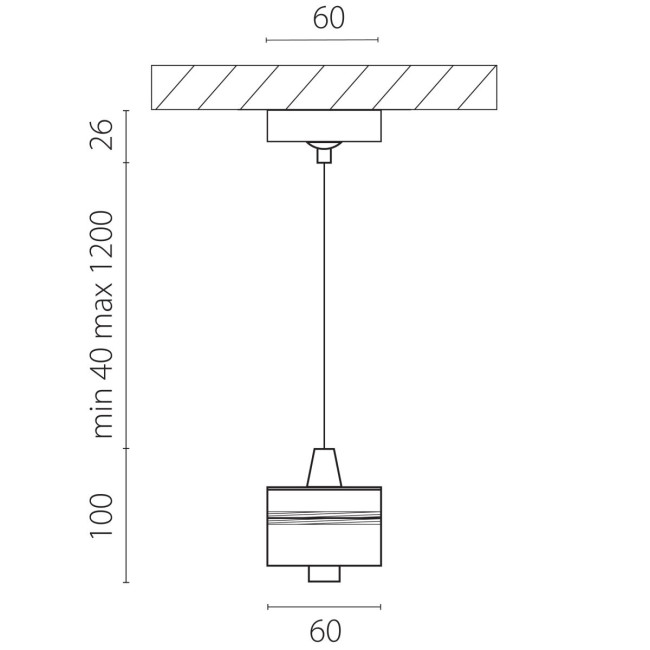 Подвес с верхней светящейся частью к 21443x-214440/21448x/21449x LED 5W 395Lm 3000K Lightstar 590050-3000