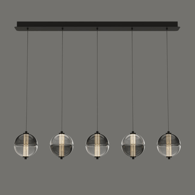 Подвесной светильник MD24022079-5B black/smoky Подвесной светильник MD24022079-5B black/smoky