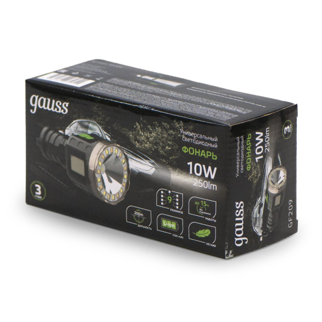 Фонарь ручной Gauss GF209 Фонарь ручной Gauss GF209