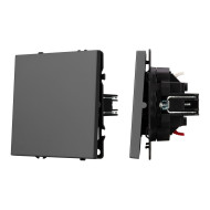 Механизм звонкового выключателя Arlight SWT-NOBE-MKR1-SFPL-GR (230V, 10A) (Серый базальт) 054272(1)