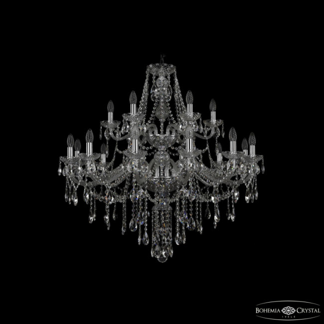 Подвесная люстра Bohemia Ivele Crystal 1415/12+6/360/2d Ni Подвесная люстра Bohemia Ivele Crystal 1415/12+6/360/2d Ni
