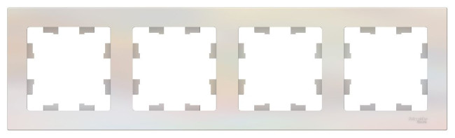 Рамка 4-ая, универсальная Systeme Electric AtlasDesign Жемчуг ATN000404 Рамка 4-ая, универсальная Systeme Electric AtlasDesign Жемчуг ATN000404