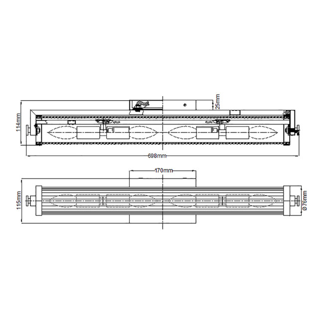 Подсветка для зеркала Kichler Azores QN-AZORES4-NBR Подсветка для зеркала Kichler Azores QN-AZORES4-NBR