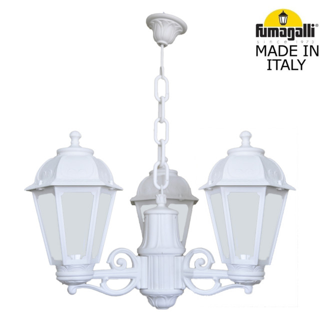 Уличный подвесной светильник Fumagalli SICHEM/SABA 3L K22.120.S30.WYE27 Уличный подвесной светильник Fumagalli SICHEM/SABA 3L K22.120.S30.WYE27