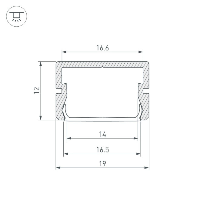 Алюминиевый профиль Arlight SILER-3000 ANOD 045498