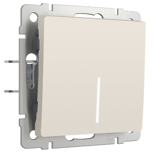 Выключатель одноклавишный проходной с подсветкой Werkel 4690389191824 W1112162 a062418 Выключатель одноклавишный проходной с подсветкой Werkel 4690389191824 W1112162 a062418