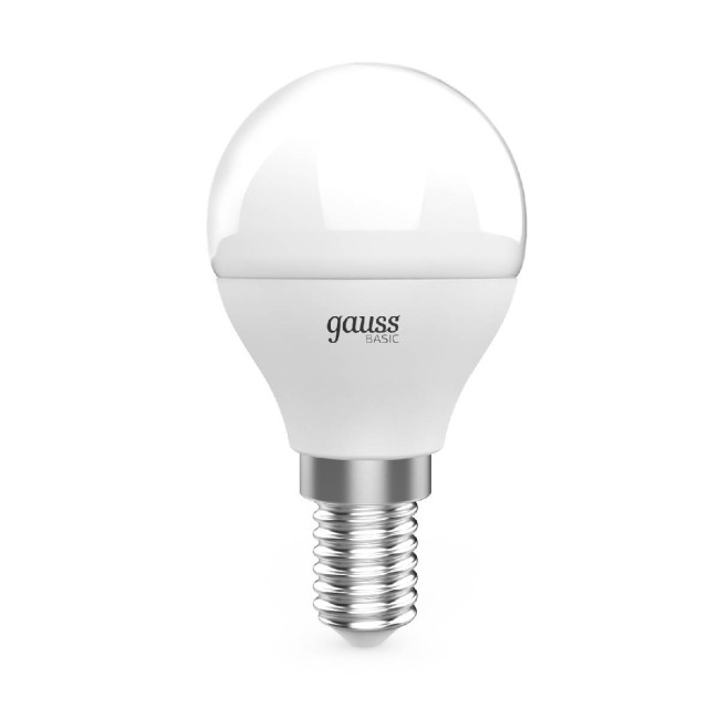 Лампа светодиодная Gauss Basic E14 5,5W 4100K 10531252T Лампа светодиодная Gauss Basic E14 5,5W 4100K 10531252T