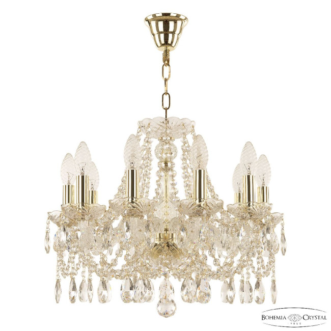 Подвесная люстра Bohemia Ivele Crystal 107/10/165 G Подвесная люстра Bohemia Ivele Crystal 107/10/165 G