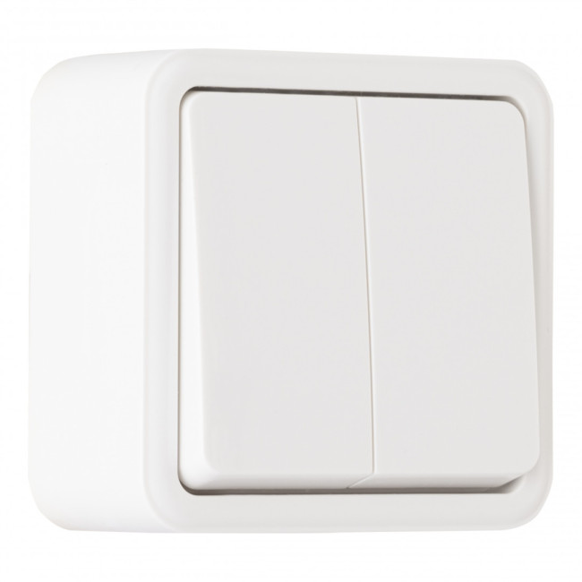 Выключатель двухклавишный Arte Milano 310.30-2.white Выключатель двухклавишный Arte Milano 310.30-2.white