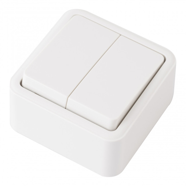 Выключатель двухклавишный Arte Milano 310.30-2.white Выключатель двухклавишный Arte Milano 310.30-2.white