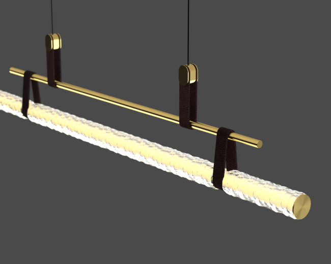 Подвесной светильник 8501P/L brass/clear