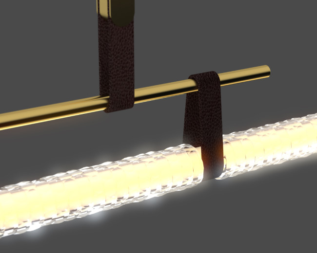 Подвесной светильник 8501P/L brass/clear