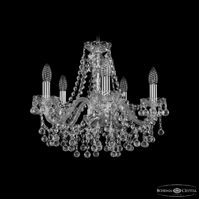 Подвесная люстра Bohemia Ivele Crystal 1409/5/160 Ni Подвесная люстра Bohemia Ivele Crystal 1409/5/160 Ni