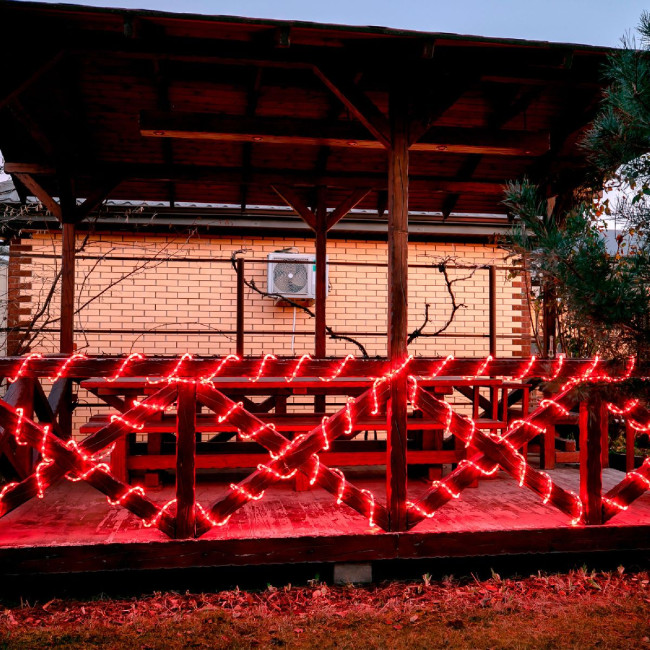 Уличная гирлянда Uniel ULD-D50 15M/С08 IP44 RED UL-00010908