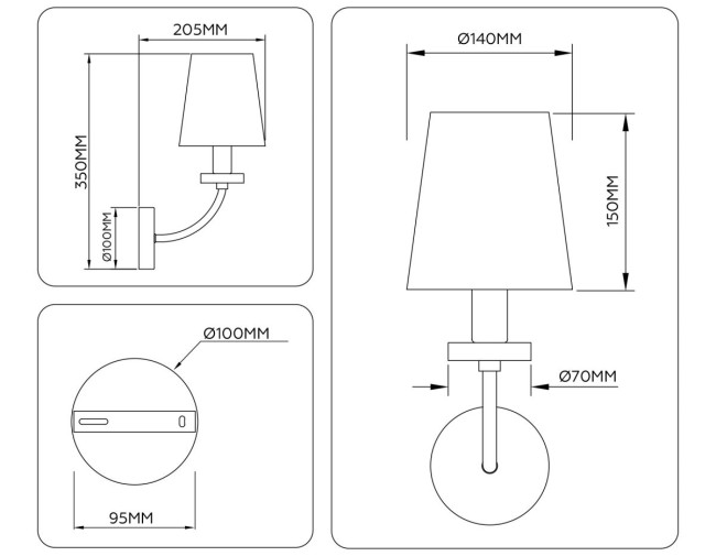 Бра Ambrella Light High Light Ceramo Classic LH75359