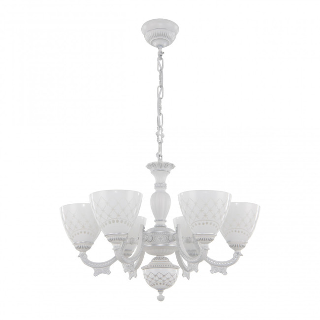 Подвесная люстра Arte Milano 343837/6 WT+SL Подвесная люстра Arte Milano 343837/6 WT+SL