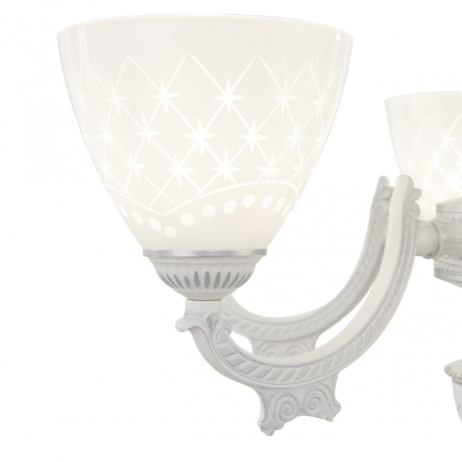 Подвесная люстра Arte Milano 343837/6 WT+SL Подвесная люстра Arte Milano 343837/6 WT+SL