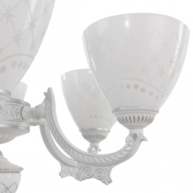 Подвесная люстра Arte Milano 343837/6 WT+SL Подвесная люстра Arte Milano 343837/6 WT+SL