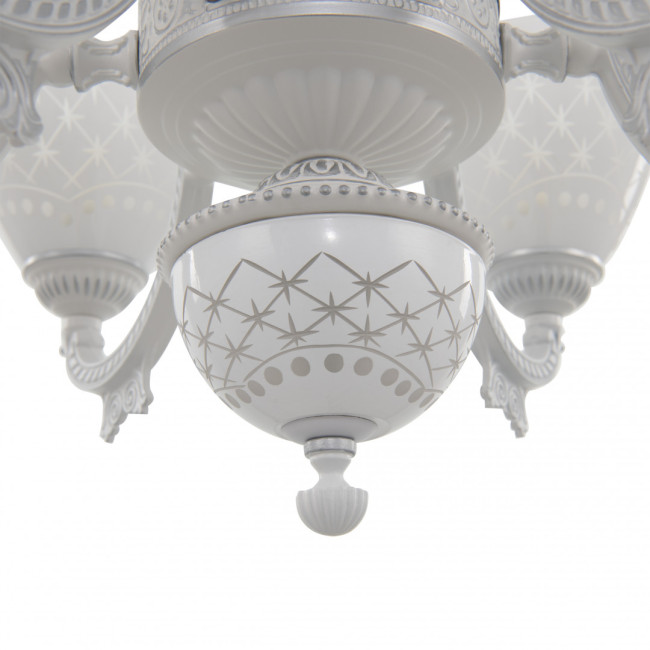 Подвесная люстра Arte Milano 343837/6 WT+SL Подвесная люстра Arte Milano 343837/6 WT+SL