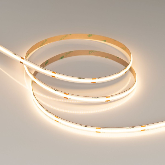 Светодиодная лента Arlight COB-X480-8mm 24V Warm2700 8 W/m, IP20, CSP, 5m 039060