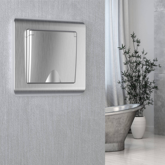 Рамка на 1 пост Werkel Stream серебряный W0012106 4690389162152 Рамка на 1 пост Werkel Stream серебряный W0012106 4690389162152