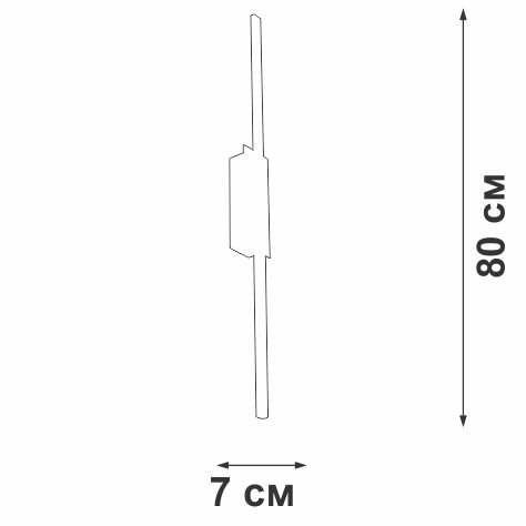 Настенный светильник Vitaluce V4686-0/1A Настенный светильник Vitaluce V4686-0/1A