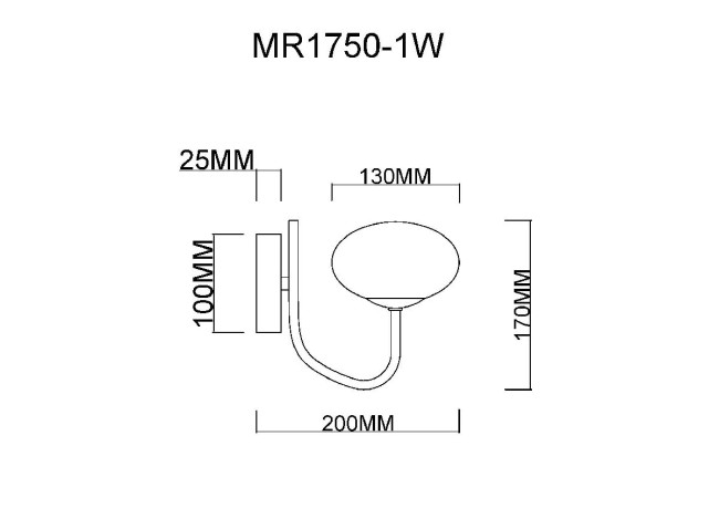 Бра MyFar Scott MR1750-1W Бра MyFar Scott MR1750-1W