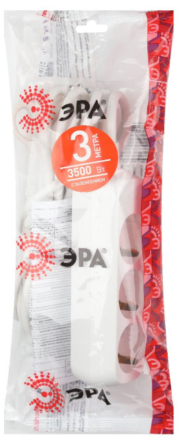 Удлинитель электрический Эра U-3e-3m-3x1 Б0028370