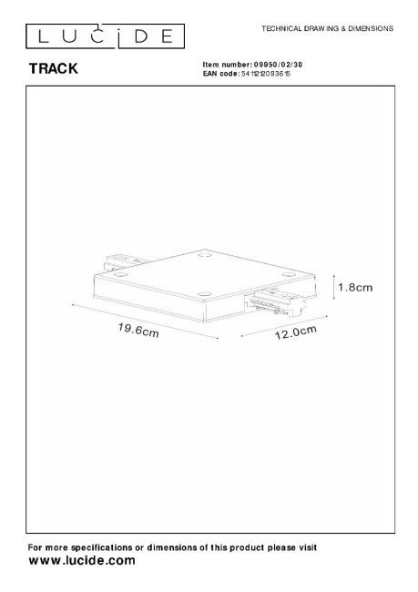 Источник питания Lucide Track 09950/02/30 Источник питания Lucide Track 09950/02/30