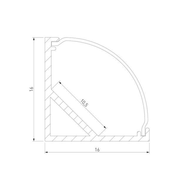 Угловой алюминиевый профиль для светодиодной ленты Elektrostandard LL-2-ALP008 4690389170492 Угловой алюминиевый профиль для светодиодной ленты Elektrostandard LL-2-ALP008 4690389170492