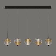 Подвесной светильник MD24022079-5B black/amber Подвесной светильник MD24022079-5B black/amber