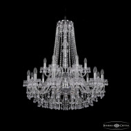 Подвесная люстра Bohemia Ivele Crystal 1410/12+6/300/h-95/2d Ni V0300