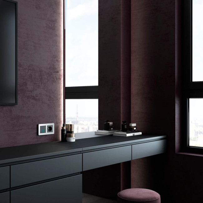 Рамка на 2 поста Werkel Platinum алюминий 4690389184444 W0022606 Рамка на 2 поста Werkel Platinum алюминий 4690389184444 W0022606