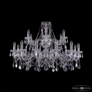 Подвесная люстра Bohemia Ivele Crystal 1413/12+6/360/2d Ni Leafs