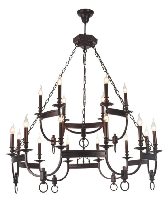 Подвесная люстра Crystal Lux Suerte Brown SP12+6 Подвесная люстра Crystal Lux Suerte Brown SP12+6