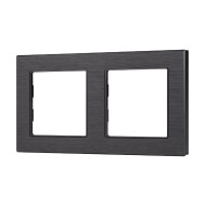 Рамка двухместная Arlight FRM-PRESTO-ALS-2-BK 043855 Рамка двухместная Arlight FRM-PRESTO-ALS-2-BK 043855