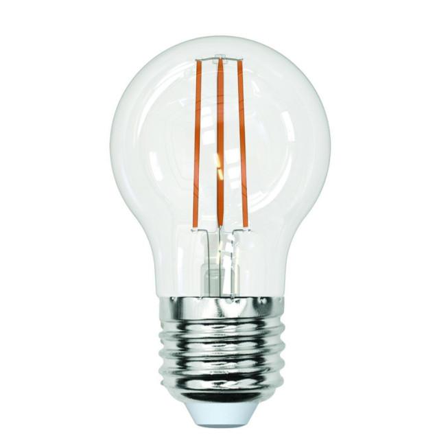 Лампа светодиодная филаментная (UL-00005907) Uniel E27 13W 3000K прозрачная LED-G45-13W/3000K/E27/CL PLS02WH Лампа светодиодная филаментная (UL-00005907) Uniel E27 13W 3000K прозрачная LED-G45-13W/3000K/E27/CL PLS02WH