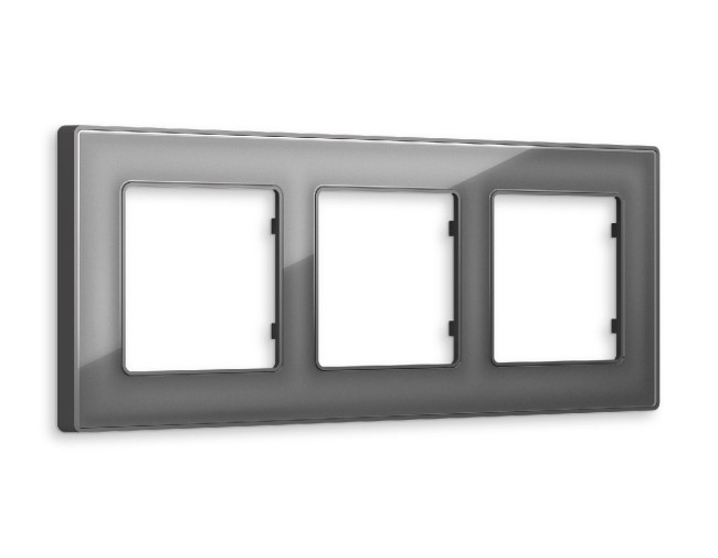 Рамка трехместная Ambrella Volt Arctic AF580653 Рамка трехместная Ambrella Volt Arctic AF580653